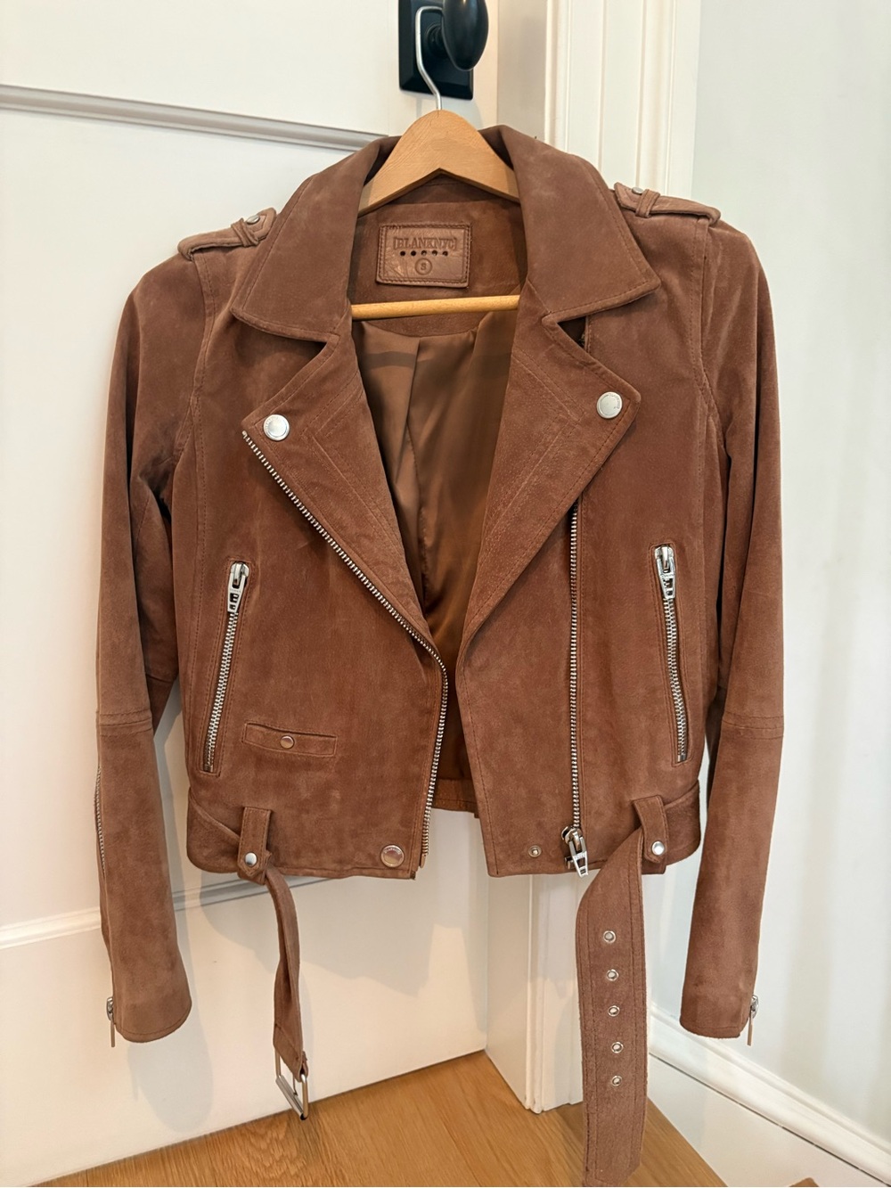 BlankNYC Suede Moto Jacket